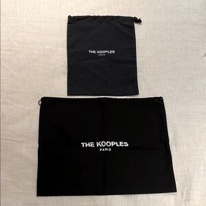New The Kooples Black Dust Bags - Set of 2